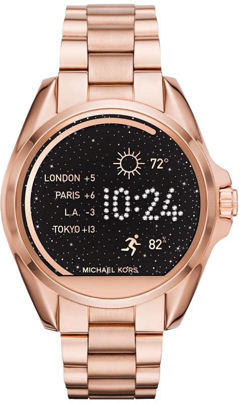 michael kors access ladies bradshaw smartwatch rose gold|Michael Kors bradshaw smartwatch gold.